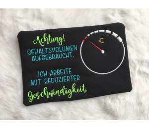Stickdatei ITH - Mug Rug Gehaltsvolumen aufgebraucht